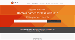 Desktop Screenshot of eggfreecakes.co.uk