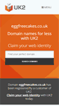 Mobile Screenshot of eggfreecakes.co.uk
